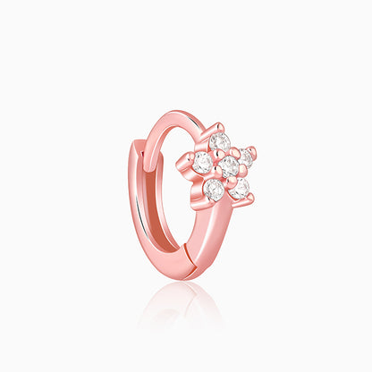 Rose Gold Flora Hoop Ear Piercings