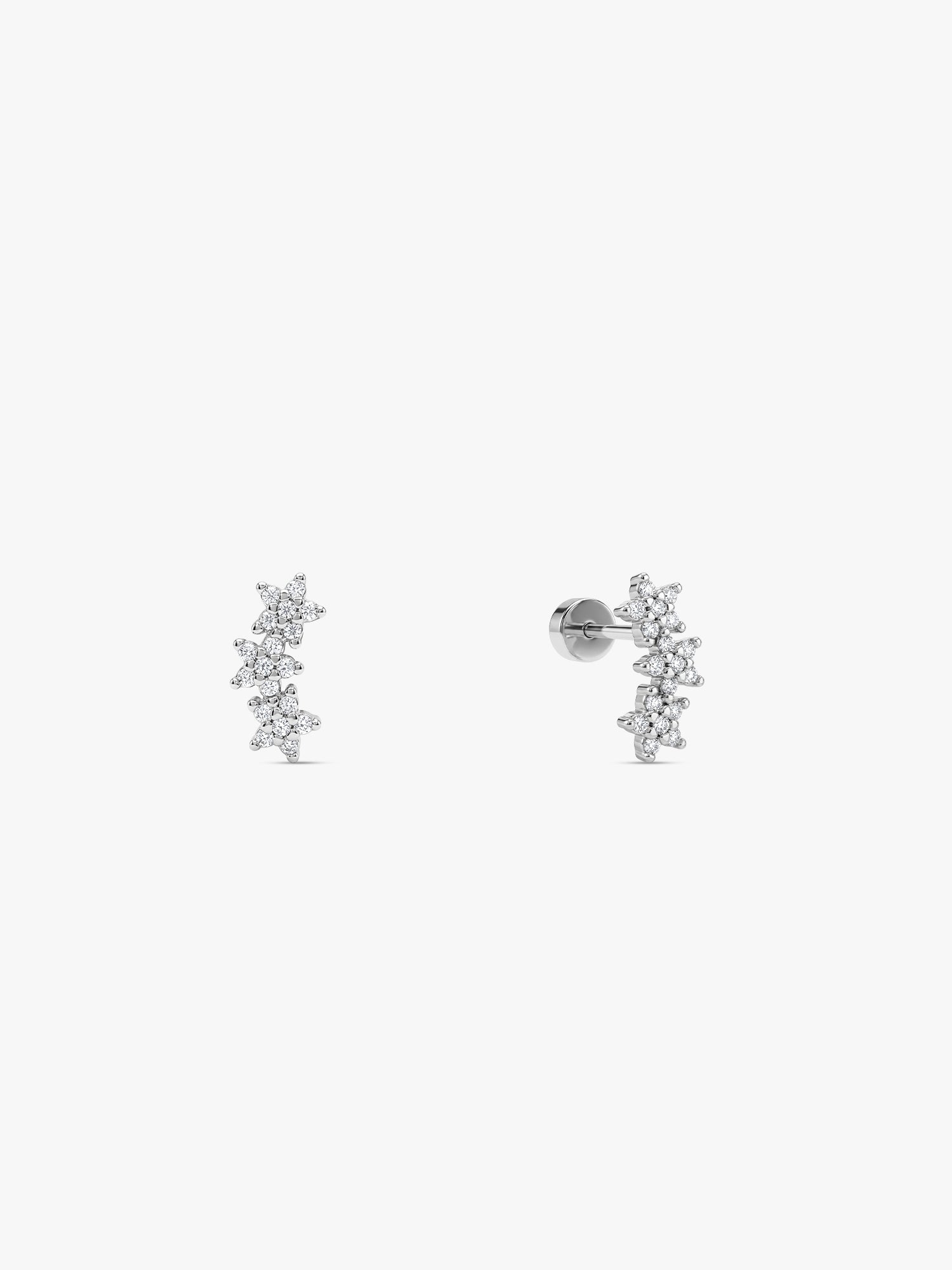 Silver Zynae Ear Piercings