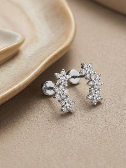 Silver Zynae Ear Piercings
