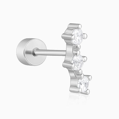 Silver Thria Ear Piercings