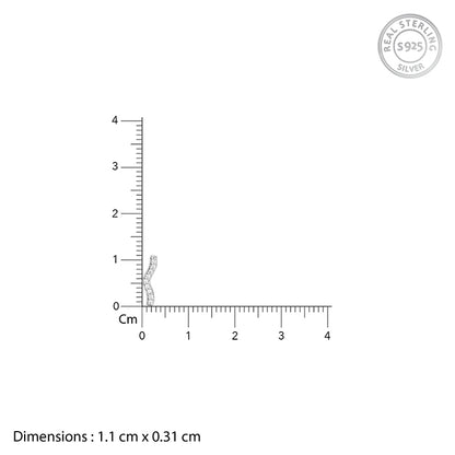 Silver Zaira Ear Piercings Set