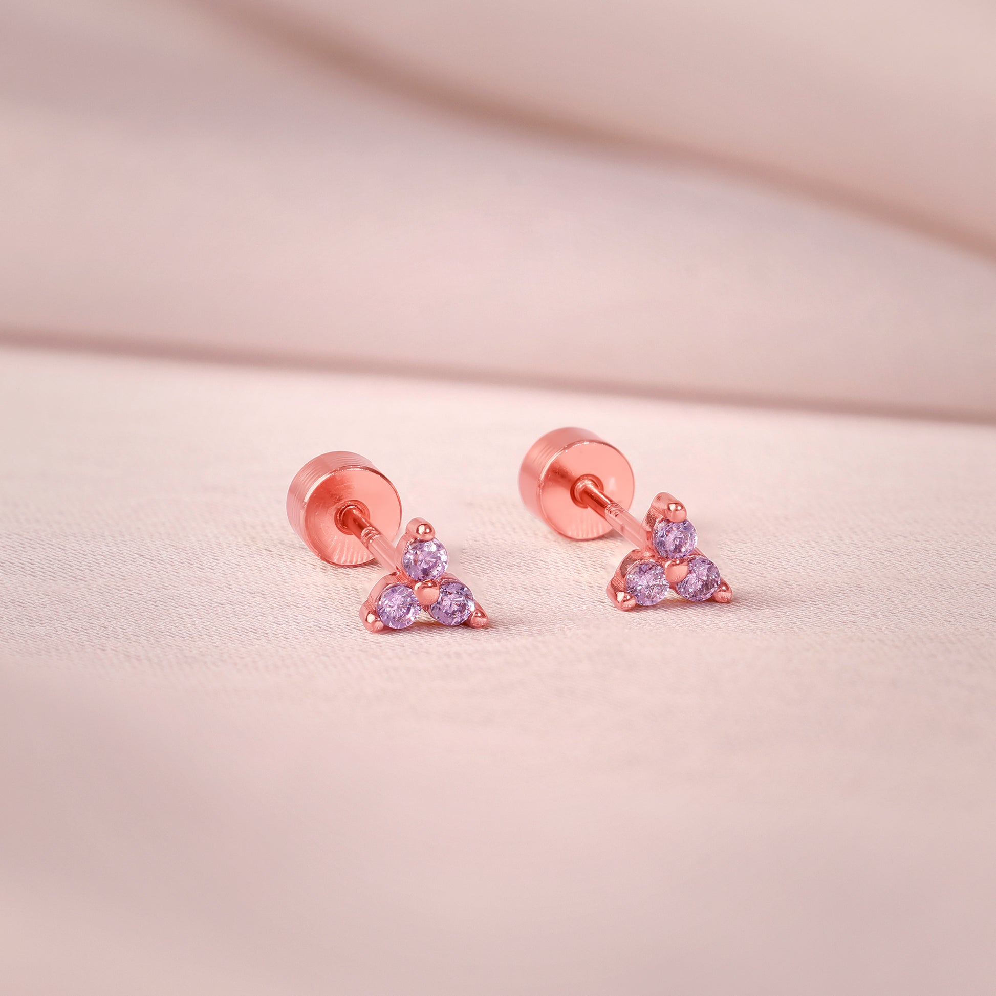 Rose Gold Sloane Ear Piercings