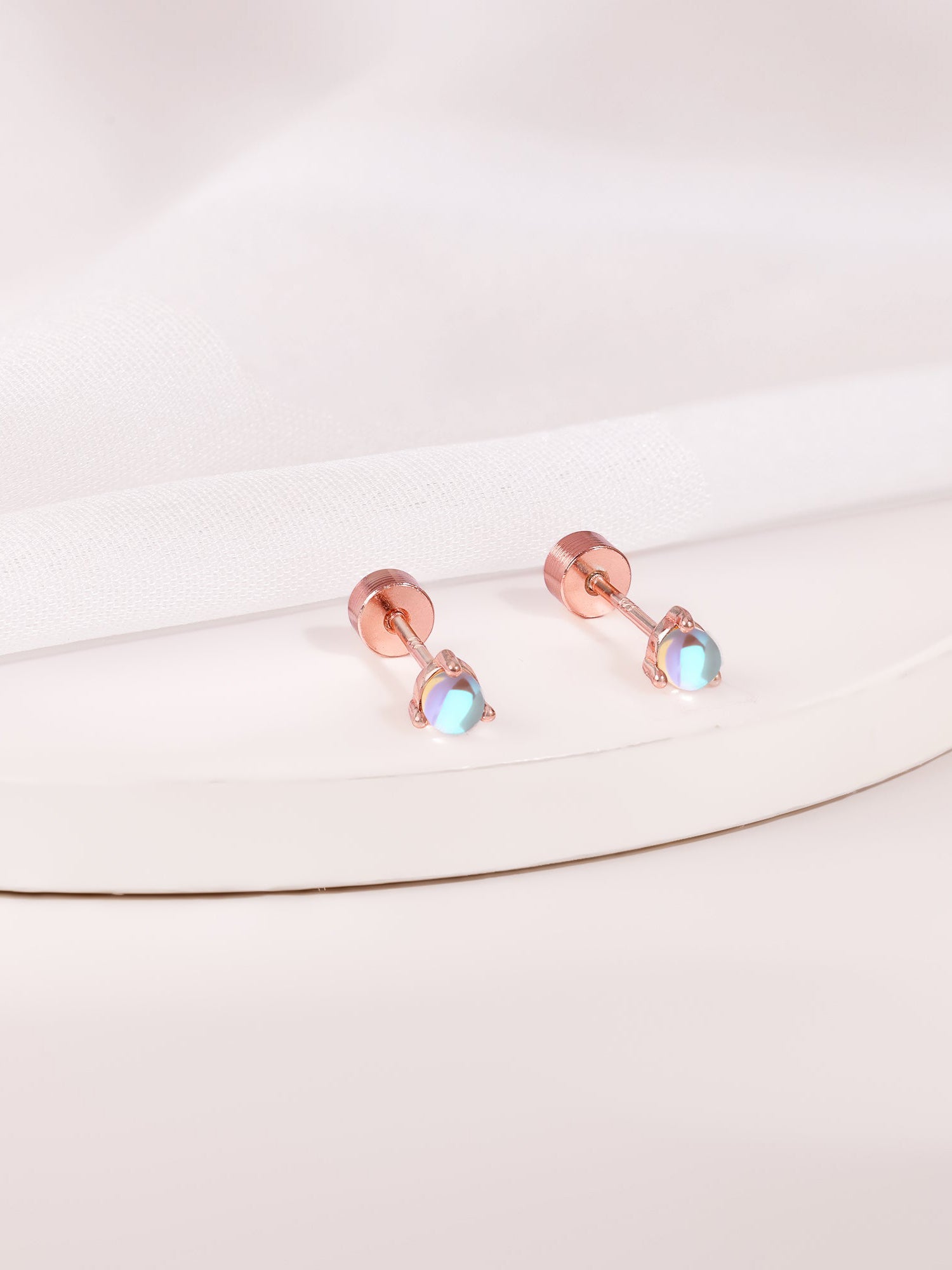 Rose Gold Liora Ear Piercings