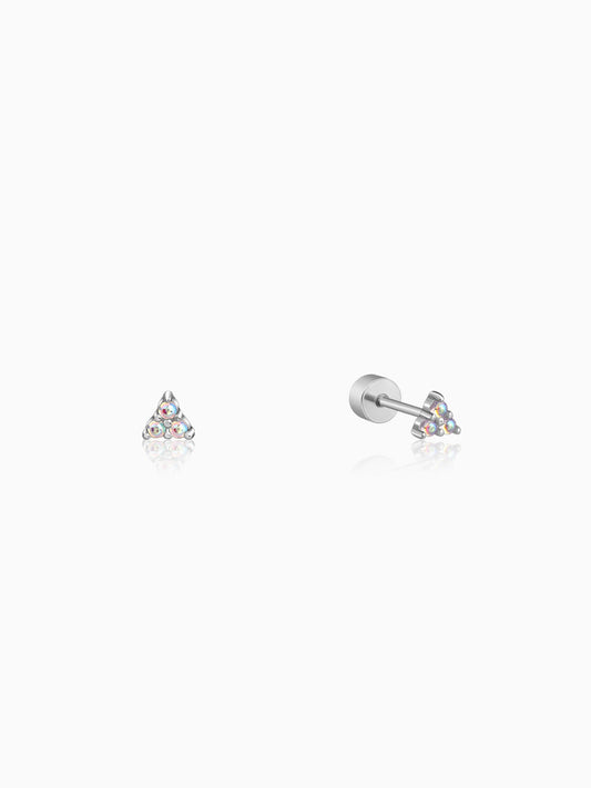 Silver Amyra Ear Piercings