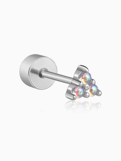 Silver Amyra Ear Piercings