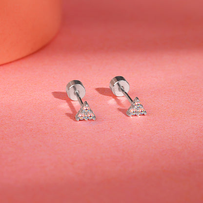 Silver Amyra Ear Piercings