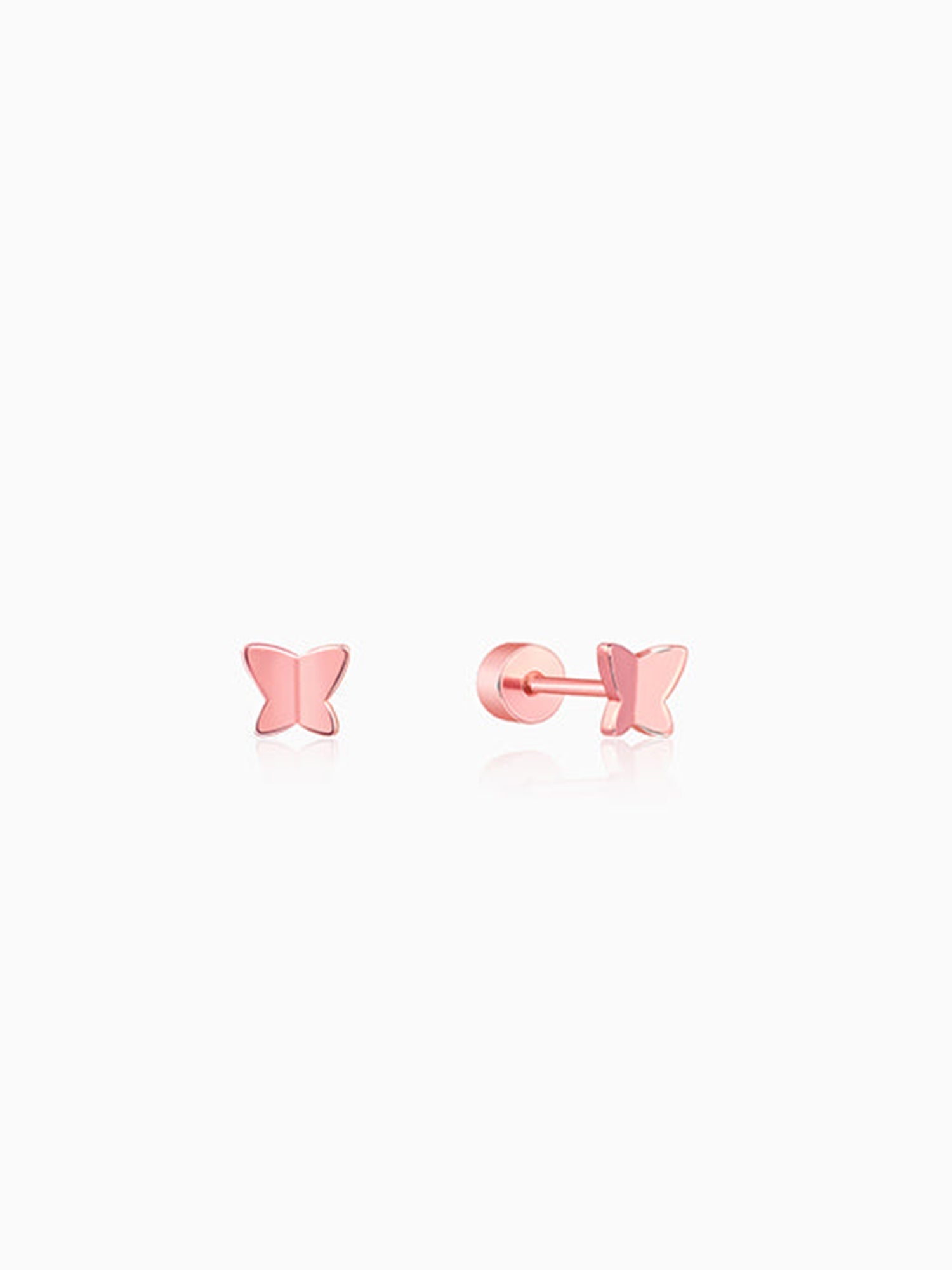 Rose Gold Fly Ear Piercings