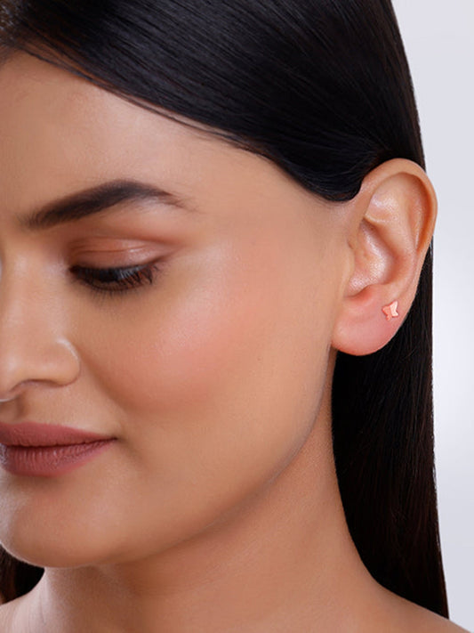 Rose Gold Fly Ear Piercings