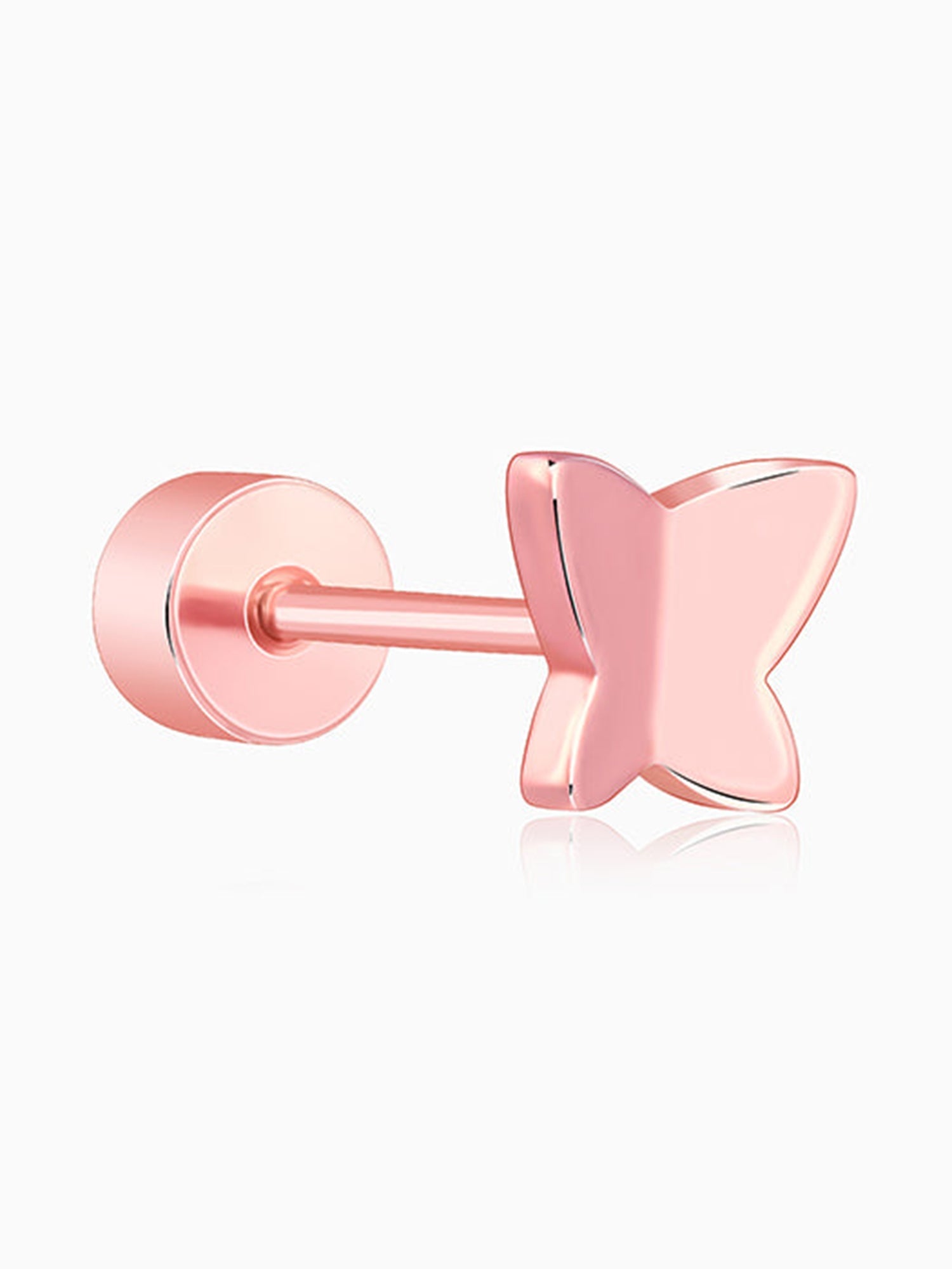 Rose Gold Fly Ear Piercings