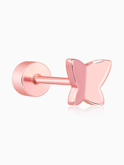 Rose Gold Fly Ear Piercings