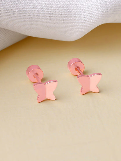 Rose Gold Fly Ear Piercings