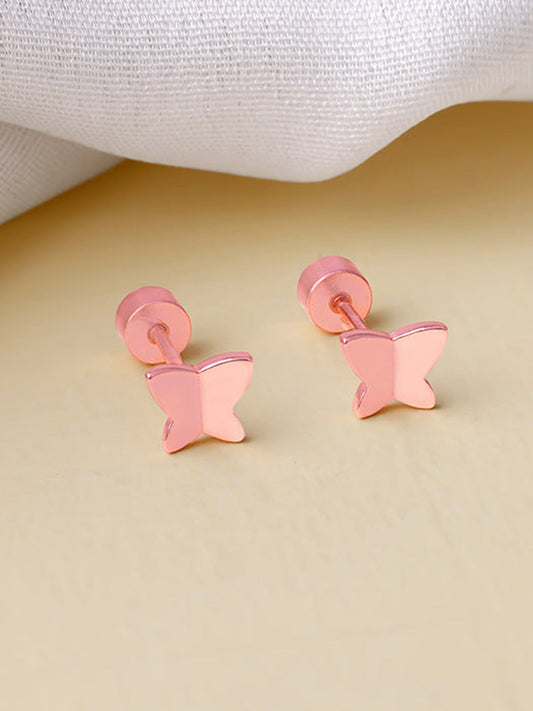 Rose Gold Fly Ear Piercings