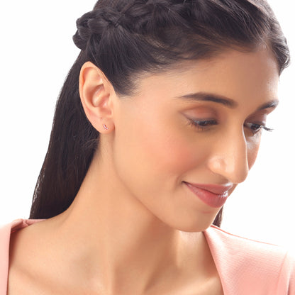 Rose Gold Bloom Ear Piercings