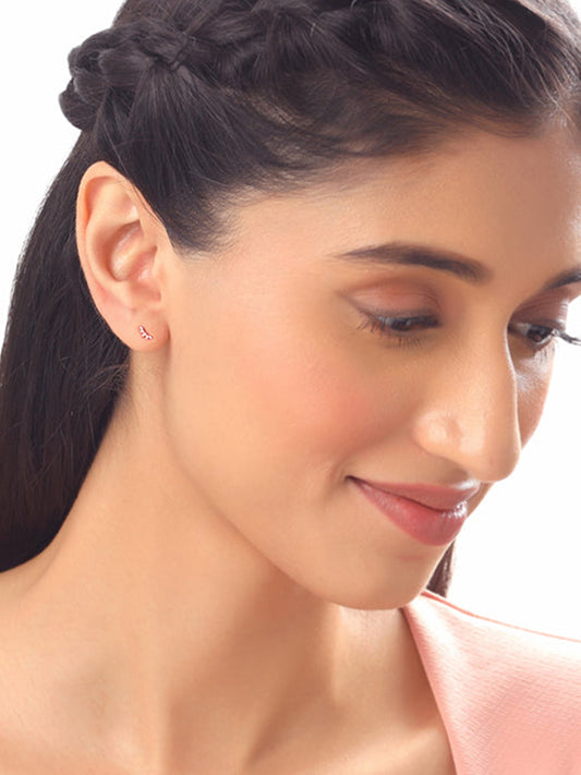Rose Gold Bloom Ear Piercings
