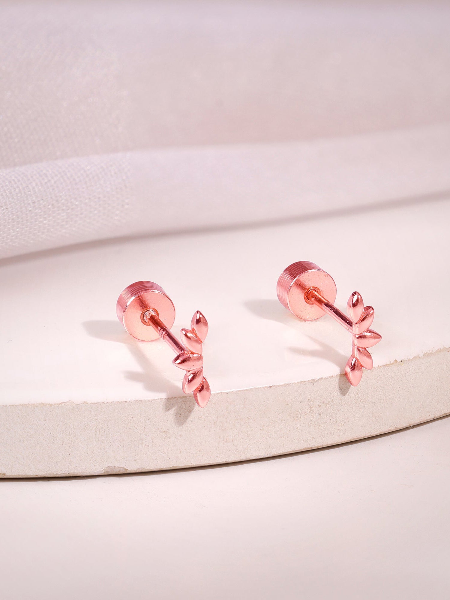 Rose Gold Bloom Ear Piercings