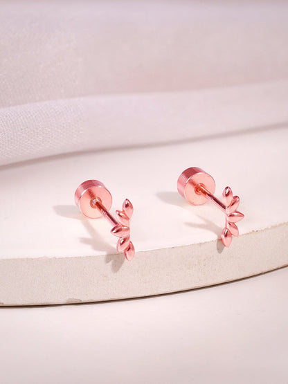 Rose Gold Bloom Ear Piercings