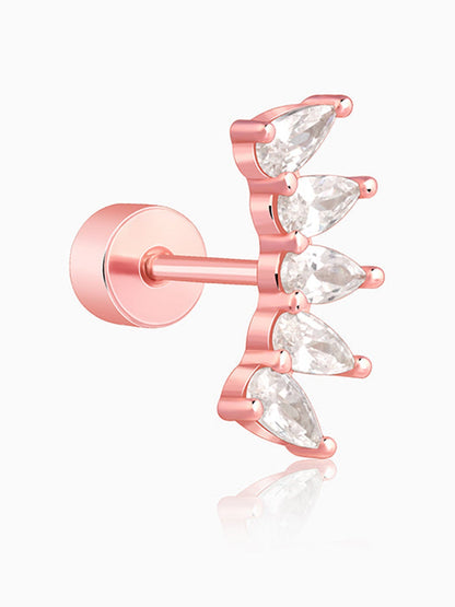 Rose Gold Zenith Ear Piercings