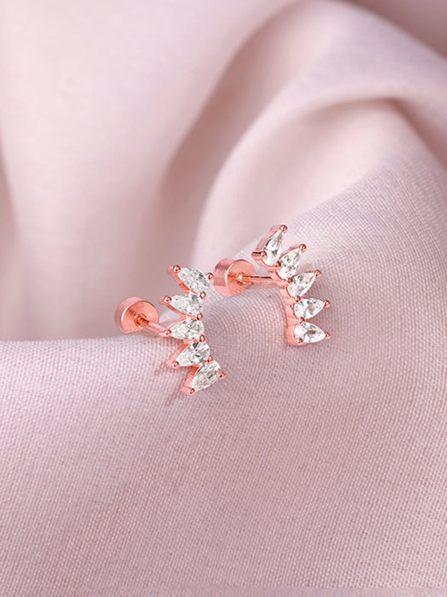 Rose Gold Zenith Ear Piercings