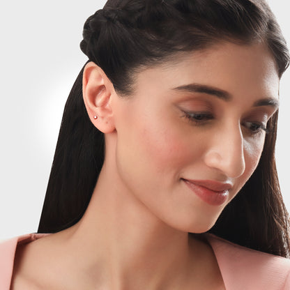 Rose Gold Flick Ear Piercings