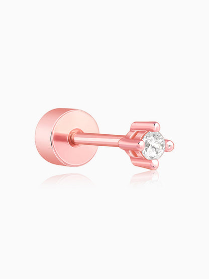 Rose Gold Flick Ear Piercings