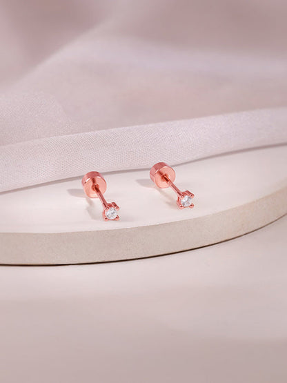 Rose Gold Flick Ear Piercings