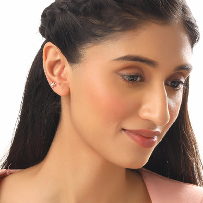 Rose Gold Zyra Ear Piercings