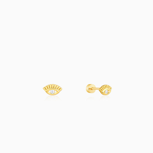 Golden Eyeconic Ear Piercings