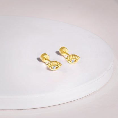 Golden Eyeconic Ear Piercings