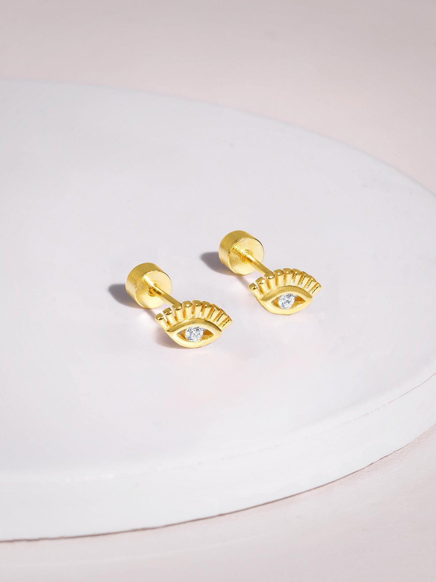 Golden Eyeconic Ear Piercings