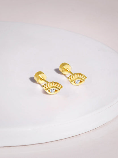 Golden Eyeconic Ear Piercings