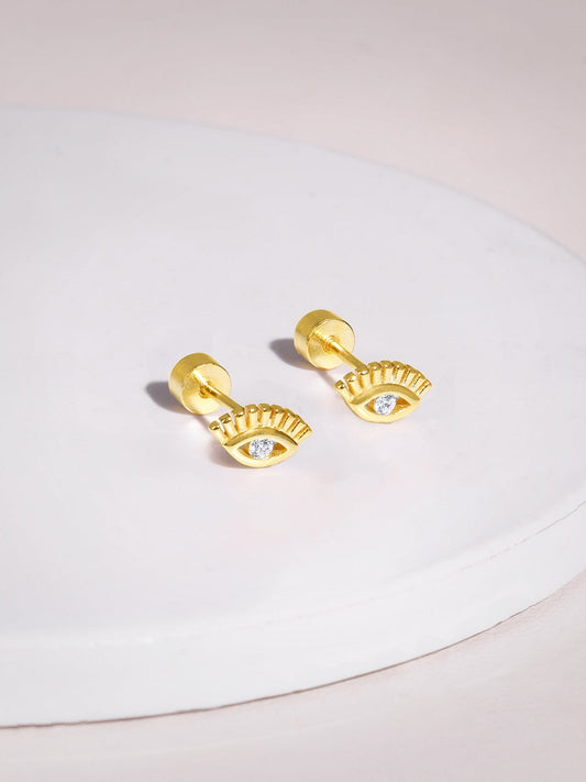 Golden Eyeconic Ear Piercings