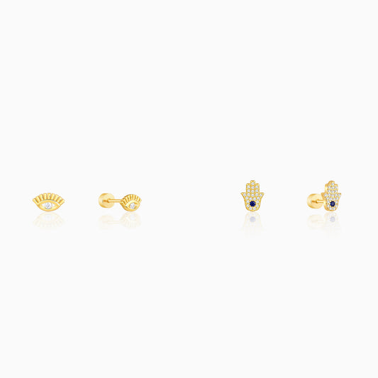 Golden Ayra Piercing Set
