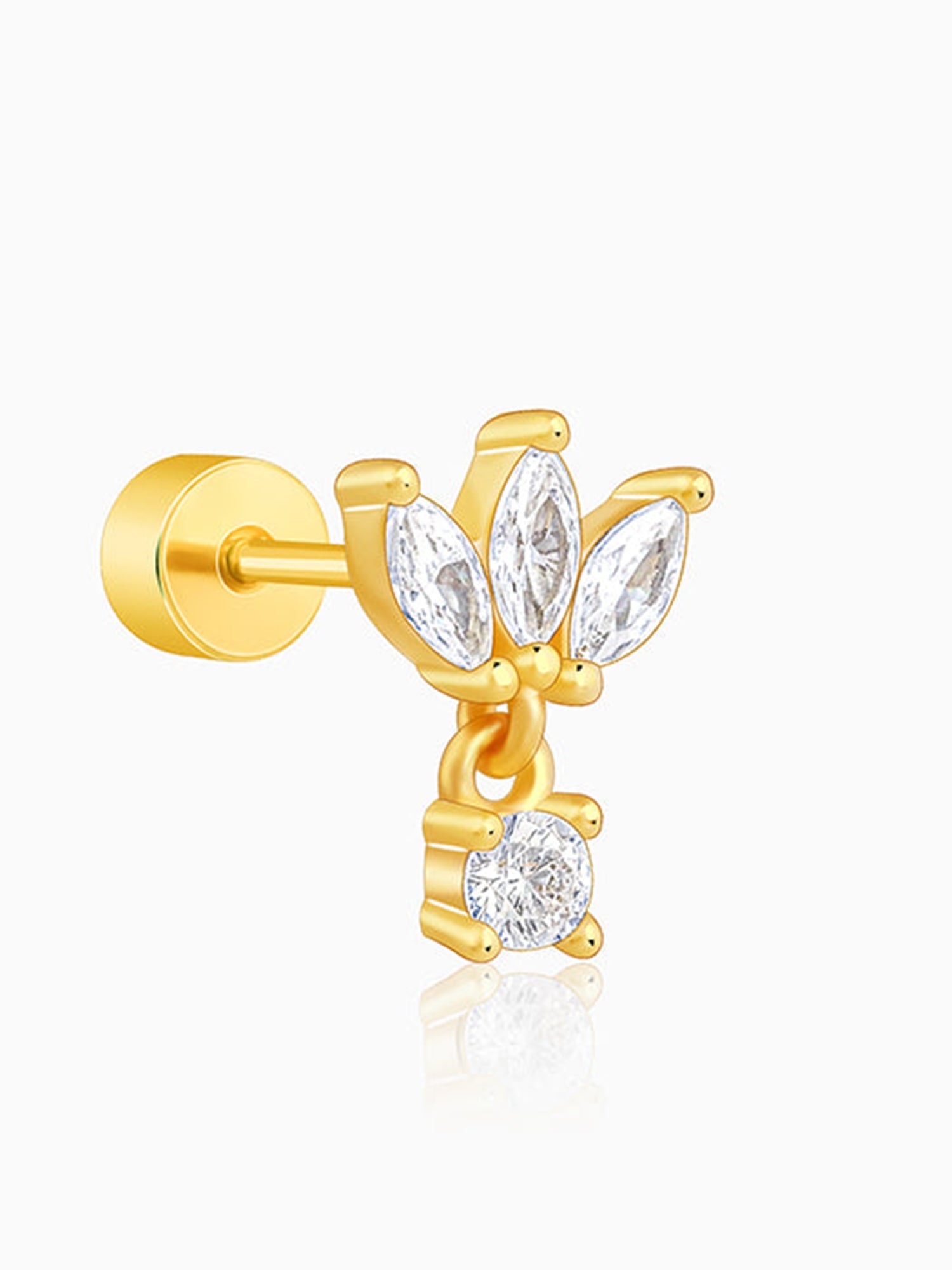 Golden Zinnia Ear Piercings