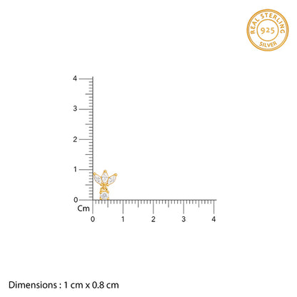 Golden Zinnia Ear Piercings- golden ear piercing for girls