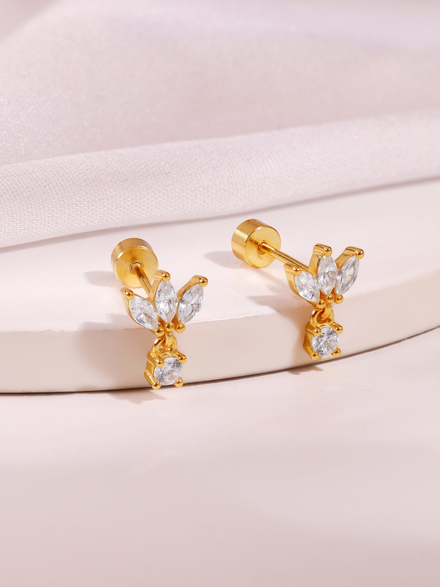 Golden Zinnia Ear Piercings