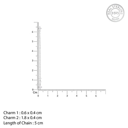 Silver Cascade Dangle Earrings