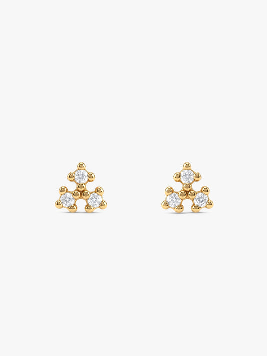 Golden Trielle Ear Piercings