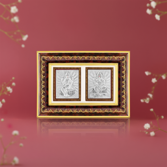 Silver Shubh Shakti Photo Frame