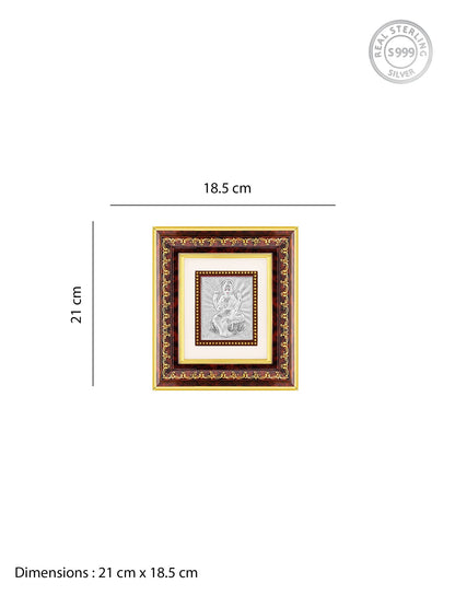 Silver Lakshmi Photo Frame