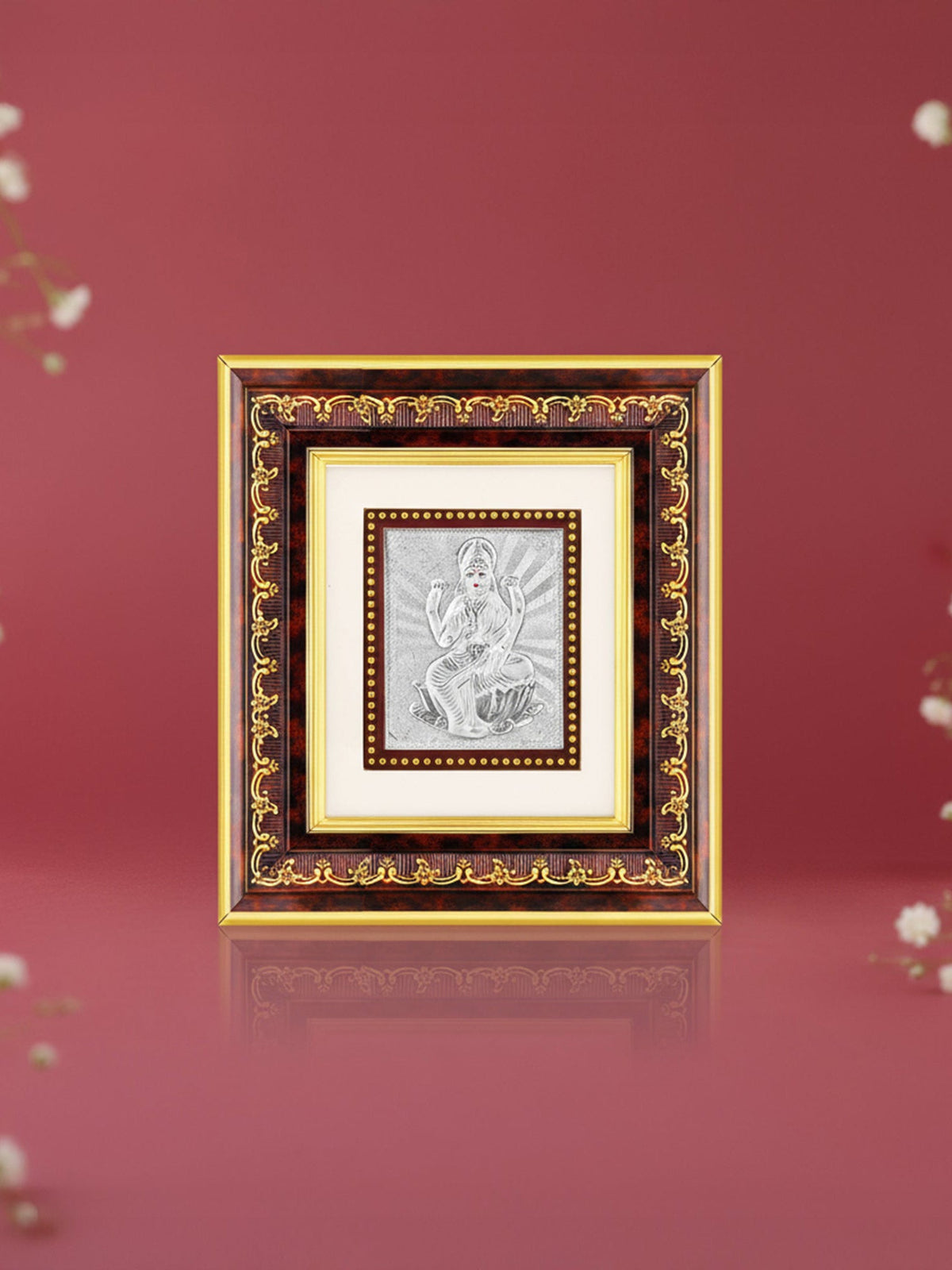 Silver Lakshmi Photo Frame