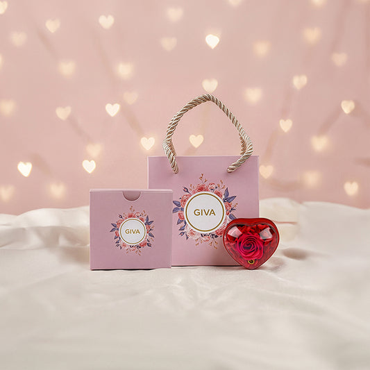 Love at First Open Red Rose Jewellery Box