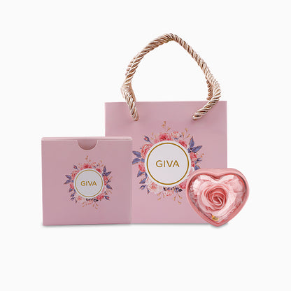 Love at First Open Pink Rose Jewellery Box