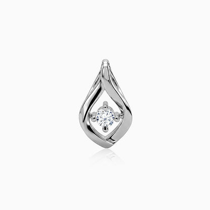 Silver Petal Muse Pendant (Without Chain)