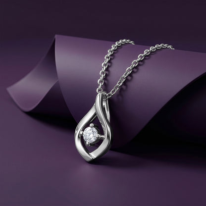 Silver Petal Muse Pendant (Without Chain)