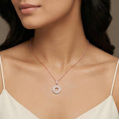 Rose Gold Classic Pendant (Without Chain)