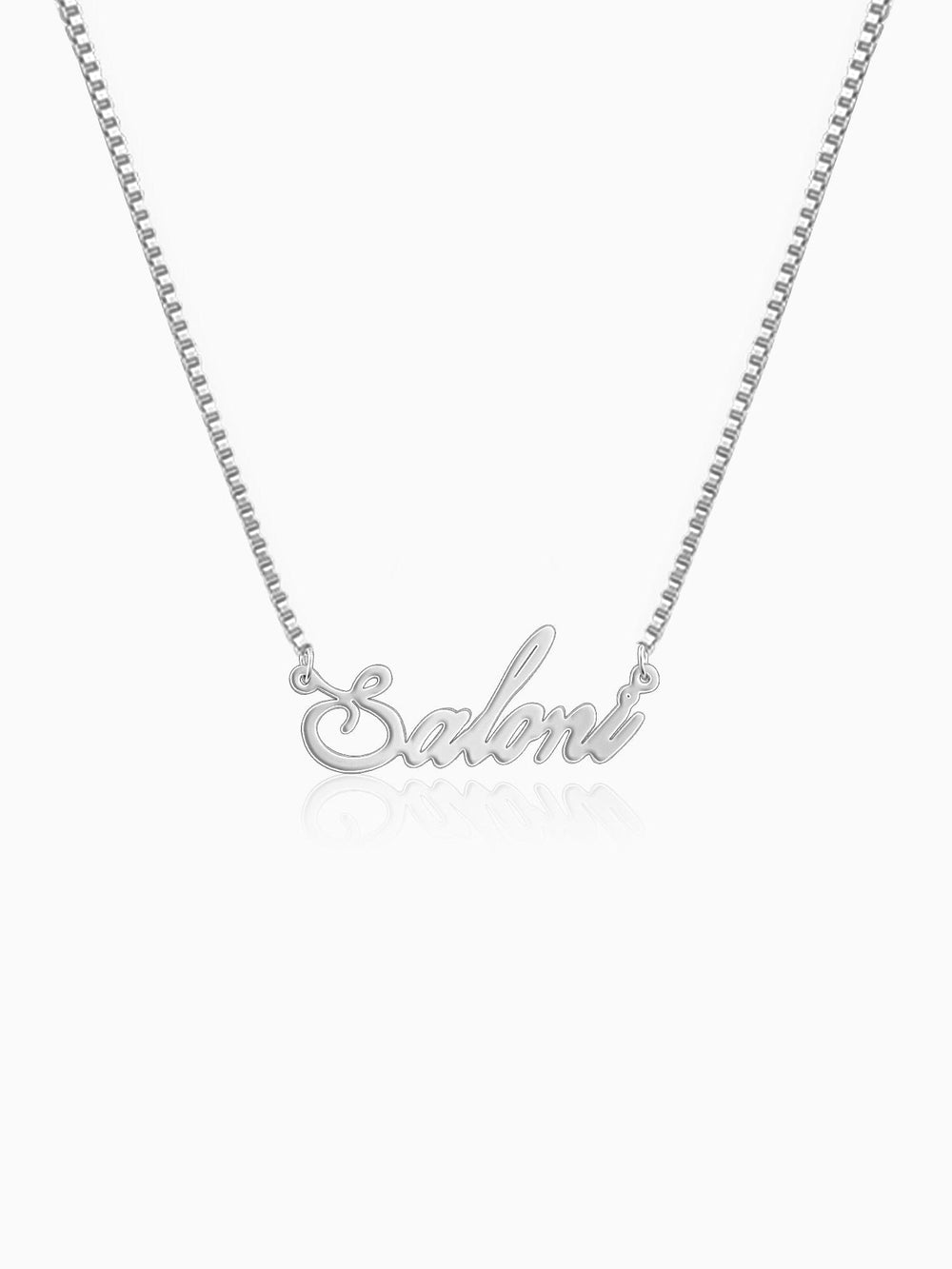 Silver Personalised Eternal Necklace