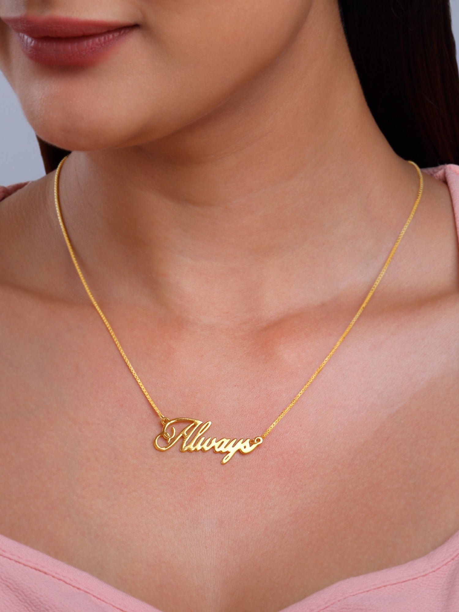 Silver Personalised Eternal Necklace