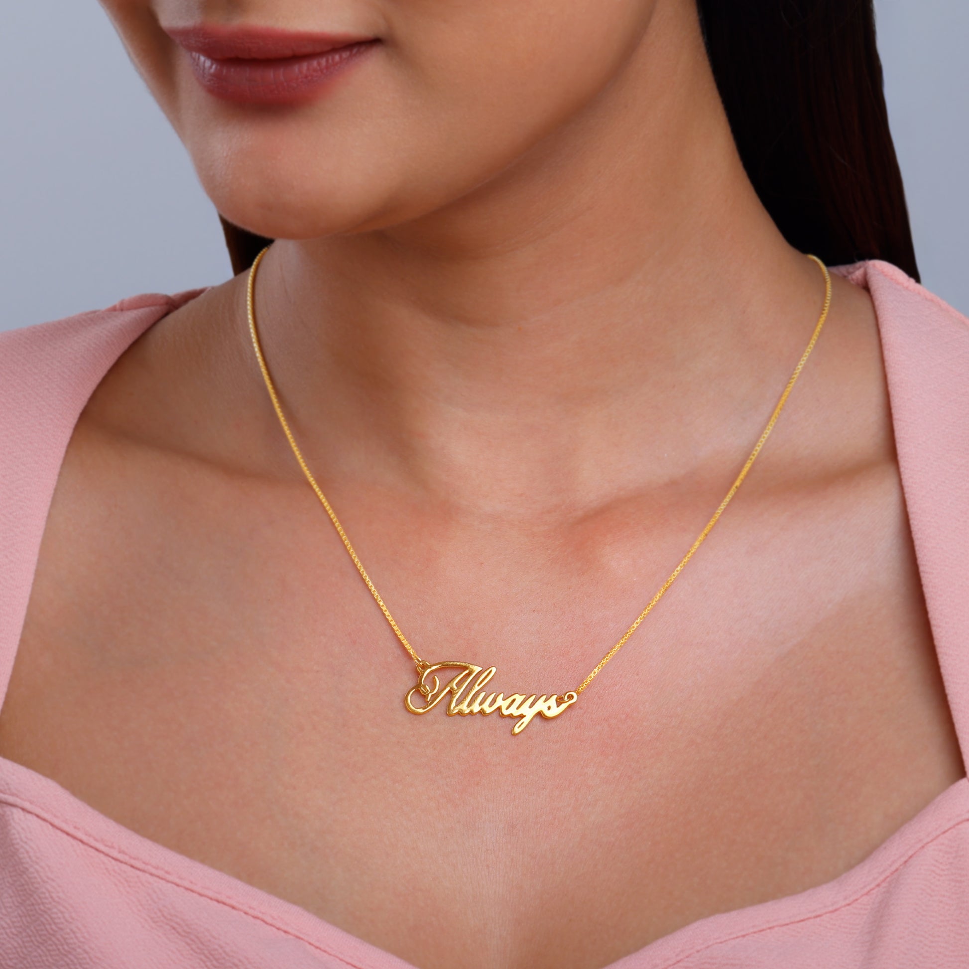 Silver Personalised Eternal Necklace1