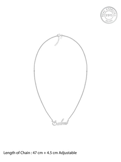 Silver Personalised Eternal Necklace