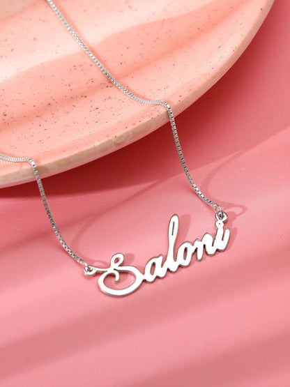 Silver Personalised Eternal Necklace